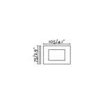 Faro Barcelona SPARK-1 Χωνευτό Φωτιστικό Τοίχου LED 5W 3000K Γκρι Χρώματος IP65 – 70162
