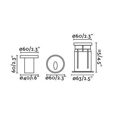 Faro Barcelona Χωνευτό Φωτιστικό Σποτ DANG LED 3W 3000K IP67 ΙΝΟΧ – 70446