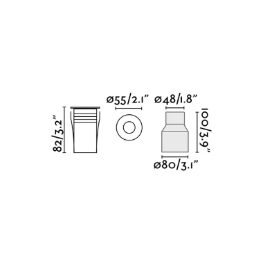 Faro Barcelona Χωνευτό Φωτιστικό Σποτ CURTIS LED 2W 3000Κ IP67 Νικελ Χρώματος – 70462N