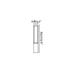 Faro Barcelona Κολωνάκι Κήπου AGRA  LED 9W 3000K IP55 Σκούρου Γκρι Χρώματος – 70753
