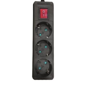 ΠΟΛΥΠΡΙΖΟ 3 ΘΕΣΕΩΝ ΜΕ ΚΑΛΩΔΙΟ ΚΑΙ ΔΙΑΚΟΠΤΗ 3X1,5mm 1,5m ΜΑΥΡΟ ΜΕ ΠΡΟΣΤΑΣΙΑ ΕΠΑΦΩΝ EUROLAMP 147-62261