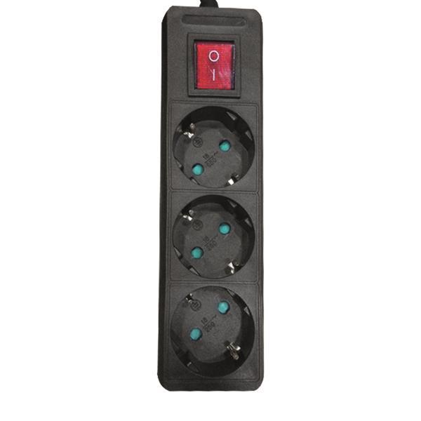 ΠΟΛΥΠΡΙΖΟ 3 ΘΕΣΕΩΝ ΜΕ ΚΑΛΩΔΙΟ ΚΑΙ ΔΙΑΚΟΠΤΗ 3X1,5mm 1,5m ΜΑΥΡΟ ΜΕ ΠΡΟΣΤΑΣΙΑ ΕΠΑΦΩΝ EUROLAMP 147-62261