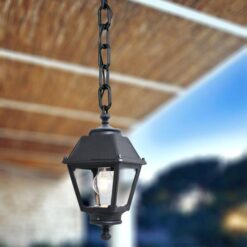 FUMAGALLI SICHEM MARY ΚΡΕΜΑΣΤΟ ΦΩΤΙΣΤΙΚΟ ΤΕΤΡΑΓΩΝΟ ΜΑΥΡΟ 180x780mm E27 EUROLAMP – 145-26036