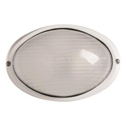 ΑΠΛΙΚΑ ΤΟΙΧΟΥ OBAΛ ΑΛΟΥΜΙΝΙΟΥ ΛΕΥΚΗ EUROLAMP 147-55060