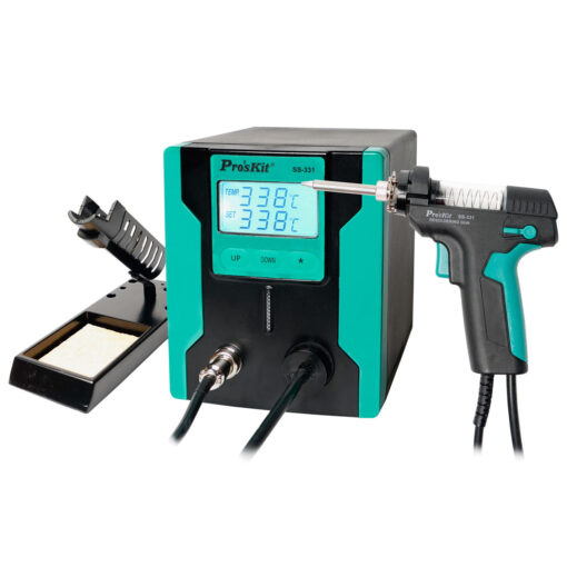 GloboStar® 79994 Proskit SS-331H Desoldering Station – Επαγγελματικός Σταθμός Αποκόλλησης Ρεύματος 140W AC 220-240V με Ρύθμιση Θερμοκρασίας 160°C έως 480°C Μ13 x Π18.5 x Υ16cm