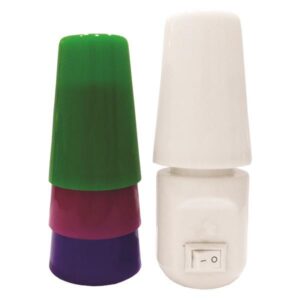 ΦΩΤΑΚΙ ΝΥΚΤΟΣ ΜΕ ΔΙΑΚΟΠΤΗ LED 2700K 4 ΧΡΩΜΑΤΑ 1W EUROLAMP 147-15053