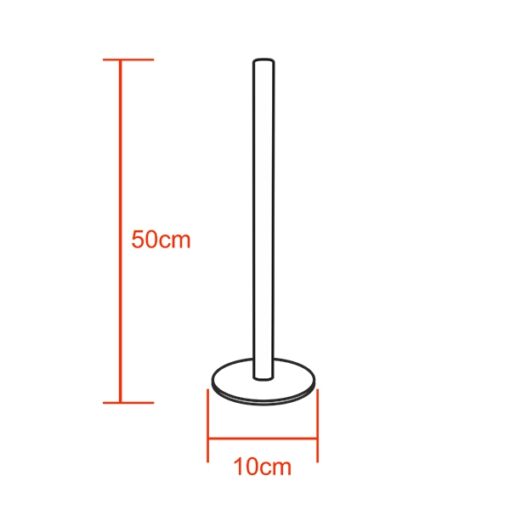 Μοντέρνο Minimal Επιτραπέζιο Μαύρο Φωτιστικό 50cm LED 8 Watt με Ασύρματο Χειριστήριο RF & Dimmer Ροζ GloboStar ALIEN Design GLOBO-50-7