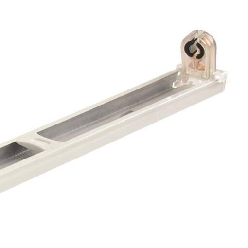 ΦΩΤΙΣΤΙΚΟ ΜΕΤΑΛΛΙΚΟ ΚΕΝΟ SLIM ΓΙΑ LED TUBE 1Χ0.60cm EUROLAMP 147-56550
