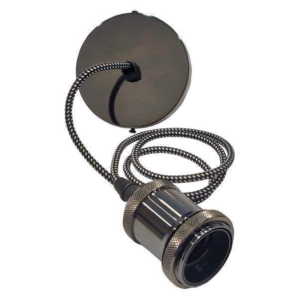 ΝΤΟΥΙ ΡΟΖΕΤΑ ΜΑΥΡΗ ΜΕ ΚΑΛΩΔΙΟ ΑΣΠΡΟ-ΜΑΥΡΟ ΠΛΗΡΕΣ EUROLAMP 147-23152