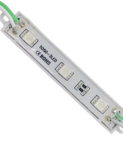 20 Τεμάχια x LED Module 3 SMD 5050 0.8W 12V 50lm IP65 Αδιάβροχο Πράσινο GloboStar 65003