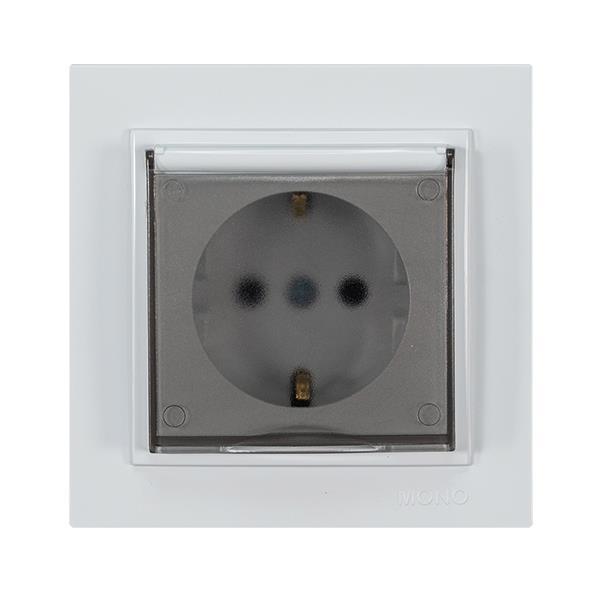 ΠΡΙΖΑ ΣΟΥΚΟ ΚΑΠΑΚΙ 16A ΛΕΥΚΗ EUROLAMP – 152-10133