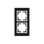 ΠΛΑΙΣΙΟ 2 ΘΕΣΕΩΝ ΜΑΥΡΟ ΓΥΑΛΙ EUROLAMP – 152-10891