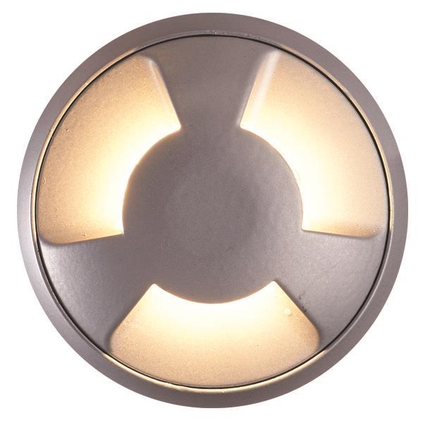 ΦΩΤΙΣΤΙΚΟ ΔΑΠΕΔΟΥ ΕΞΩΤΕΡΙΚΟ 3F LED 3W IP65 12V Φ68X24mm ΜΑΥΡΟ PRO EUROLAMP 145-52520