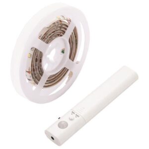 ΤΑΙΝΙΑ LED ΜΕ ΑΙΣΘΗΤΗΡΑ ΚΙΝΗΣΗΣ 1M 2,4W 6V 3000K IP65 PRO EUROLAMP 145-70024