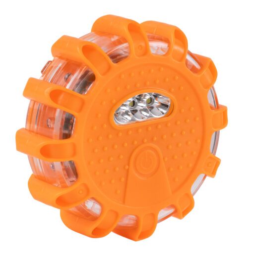 GloboStar® 79697 Φορητός Μαγνητικός Φάρος Οχημάτων – Ασφαλείας Έκτακτης Ανάγκης 2W 140lm με Φακό – Μπαταρίας 3xAAA (δεν Περιλαμβάνονται) Αδιάβροχος IP67 Κόκκινο – Ψυχρό Λευκό 6000K Φ10 x Υ3.5cm