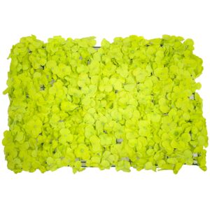 GloboStar® 78324 Συνθετικό Πάνελ Φυλλωσιάς – Κάθετος Κήπος Άγρια Ορτανσία Λαχανί Μ60 x Υ40 x Π5cm