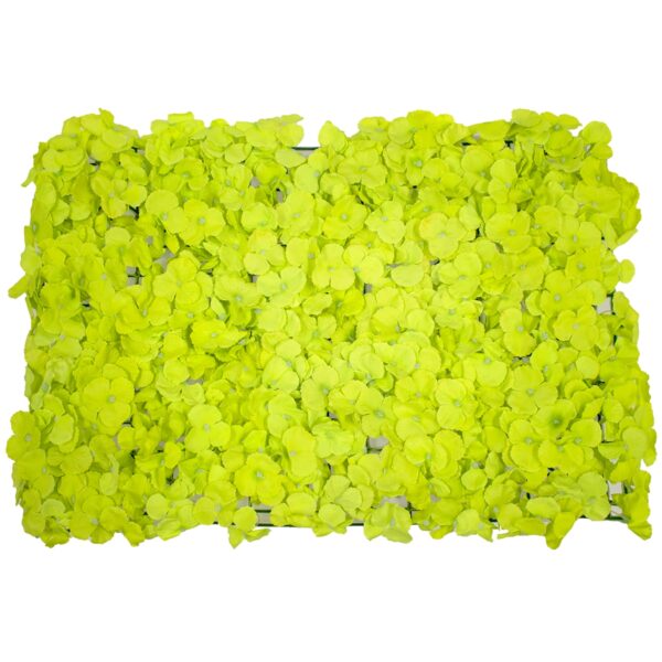 GloboStar® 78324 Συνθετικό Πάνελ Φυλλωσιάς – Κάθετος Κήπος Άγρια Ορτανσία Λαχανί Μ60 x Υ40 x Π5cm