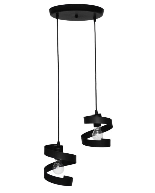 FLEXI-01 BLACK 2L PENDEL ΜΟΝΤΕΡΝΟ ΚΡΕΜΑΣΤΟ Ε/27 Heronia – 34-0320