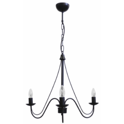 Φωτιστικό πολύφωτο S-11 3/L  Μαύρο  Heronia – 01-0239