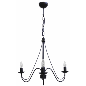 Φωτιστικό πολύφωτο S-11 3/L  Μαύρο  Heronia – 01-0239