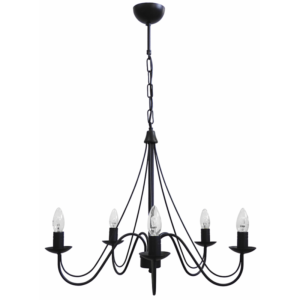 Φωτιστικό πολύφωτο S-11 5/L  Μαύρο  Heronia – 01-0240