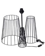 FLB-11 ΜΑΥΡΟ-BLACK ΔΑΠΕΔΟΥ ΒΑΣΗ (ΚΙΤ-3ΤΕΜΑΧΙΩΝ)h130 x Φ32 Heronia – 09-0161