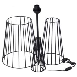 FLB-11 ΜΑΥΡΟ-BLACK ΔΑΠΕΔΟΥ ΒΑΣΗ (ΚΙΤ-3ΤΕΜΑΧΙΩΝ)h130 x Φ32 Heronia – 09-0161
