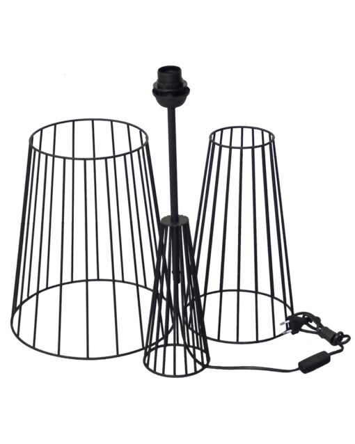 FLB-11 ΜΑΥΡΟ-BLACK ΔΑΠΕΔΟΥ ΒΑΣΗ (ΚΙΤ-3ΤΕΜΑΧΙΩΝ)h130 x Φ32 Heronia – 09-0161