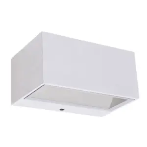 Lutec Gemini Square Small   Εξωτερικού Χώρου  Led  Φωτιστικό Τοίχου Up&Down    Λευκό LED   500 lm IP54 4000K – 5189102032