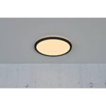 Nordlux Oja 29 Φωτιστικό Οροφής Μαύρο IP54 LED 14.5W 3000K/4000K  –  2015026103