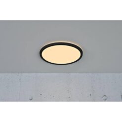 Nordlux Oja 29 Φωτιστικό Οροφής Μαύρο IP54 LED 14.5W 3000K/4000K  –  2015026103