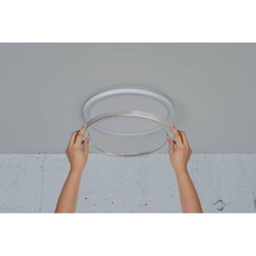 Nordlux Oja 29 Φωτιστικό Οροφής IP54 Νικελ  LED 14.5W 3000K/4000K  – 2015026133