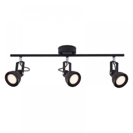 Nordlux Aslak 3-Spot  Σποτ Φωτιστικό  Μαύρο GU10  Μεταλλικό –  45740103