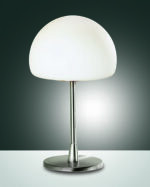 Επιτραπέζιο Φωτιστικό   Fabas Luce Gaia G9   Νίκελ Σατινέ Με Dimmer Αφής    – 3569-30-178