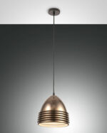 Κρεμαστό Φωτιστικό   Fabas Luce Gavia E27 Μπρονζέ     – 3609-40-179