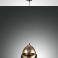 Κρεμαστό Φωτιστικό   Fabas Luce Gavia E27 Μπρονζέ     – 3609-40-179