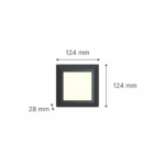 it-Lighting George LED 3.5W 3CCT Outdoor Wall Lamp Anthracite D:12.4cmx12.4cm (80201540)