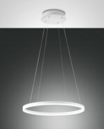 Κρεμαστό Φωτιστικό   Fabas Luce Giotto LED 36W  Λευκό Dimmable  3780lm Θερμό 3000K – 3508-40-102