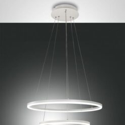 Κρεμαστό Φωτιστικό   Fabas Luce Giotto LED 52W  Λευκό Dimmable  5320lm Θερμό 3000K – 3508-45-102