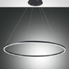 Κρεμαστό Φωτιστικό   Fabas Luce Giotto LED 60W  Μαύρο Dimmable  6300lm Θερμό 3000K – 3508-46-101