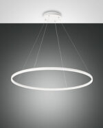 Κρεμαστό Φωτιστικό   Fabas Luce Giotto LED 60W  Λευκό Dimmable  6300lm Θερμό 3000K – 3508-46-102