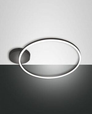 Φωτιστικό Οροφής  Fabas Luce Giotto LED 36W  Μαύρο Dimmable  3780lm Θερμό 3000K – 3508-61-101