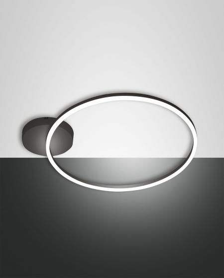 Φωτιστικό Οροφής  Fabas Luce Giotto LED 36W  Μαύρο Dimmable  3780lm Θερμό 3000K – 3508-61-101