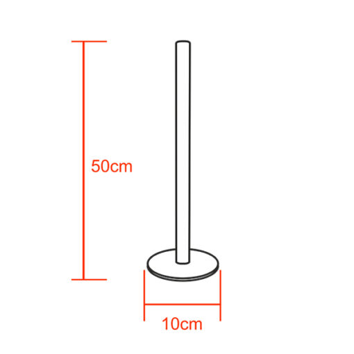 Μοντέρνο Minimal Επιτραπέζιο Μαύρο Φωτιστικό 50cm LED 8 Watt με Ασύρματο Χειριστήριο RF & Dimmer Ψυχρό Λευκό 6000k GloboStar ALIEN Design GLOBO-50-1