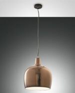 Κρεμαστό Φωτιστικό   Fabas Luce Glossy E27 Μπρονζέ     – 3610-45-179