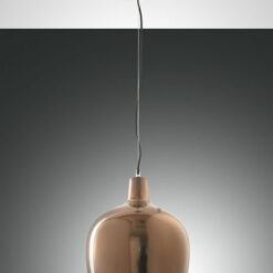 Κρεμαστό Φωτιστικό   Fabas Luce Glossy E27 Μπρονζέ     – 3610-45-179