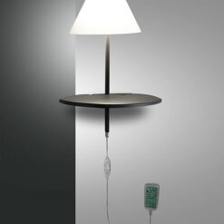 Φωτιστικό Τοίχου  Fabas Luce Goodnight LED 8W  Ανθρακί Με Dimmer  720lm Θερμό 3000K – 3417-20-164