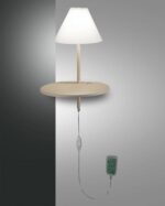 Φωτιστικό Τοίχου  Fabas Luce Goodnight LED 8W  Γκρι / Μπεζ  Με Dimmer  720lm Θερμό 3000K – 3417-20-292