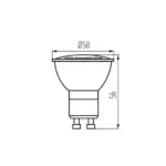 LED Λάμπα GU10 7W Diolamp 120° 540lm 4000K – 7WGU10SNWN
