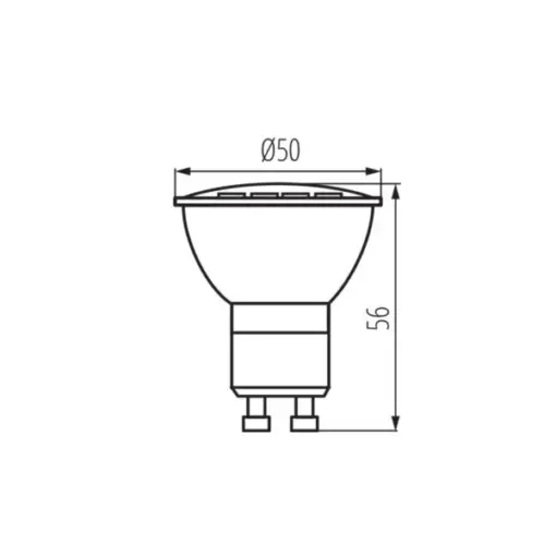 LED Λάμπα GU10 7W Diolamp 120° 540lm 4000K – 7WGU10SNWN